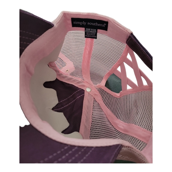 Simply Southern Lake Vibes Distressed Look Trucker Cap - Picture 5 of 6